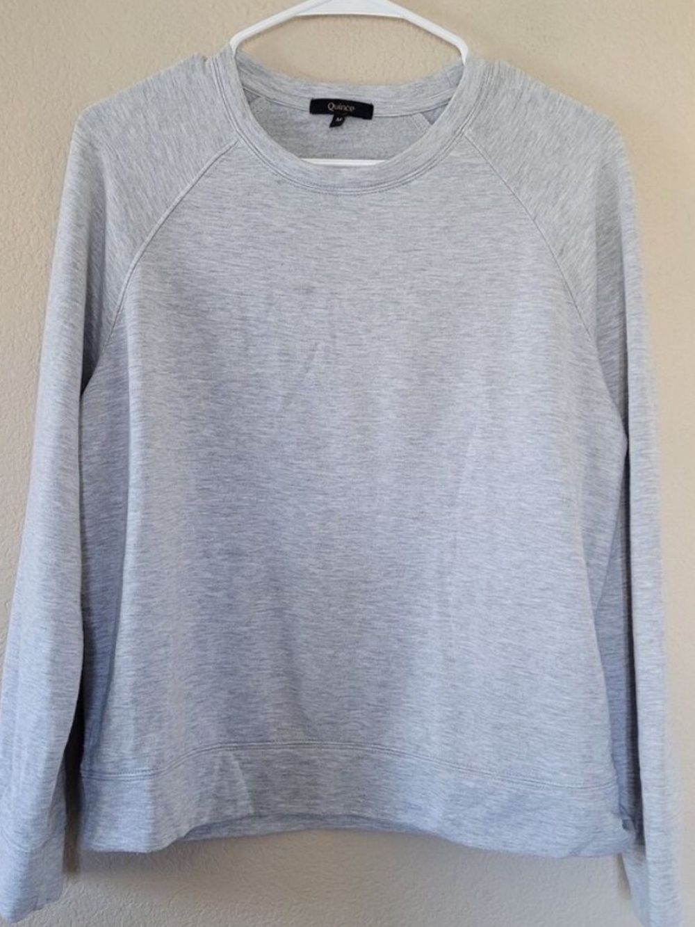 Quince Women’s Light Gray Crewneck Sweater, Size M